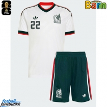 Mexico Hirving Lozano #22 Bortedraktsett Barn EM 2024 Kortermet (+ Korte bukser)